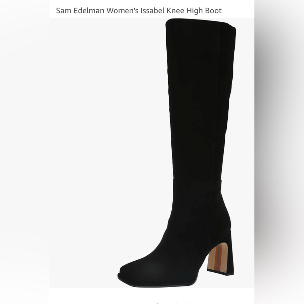 New Sam Edelman faux suede boots with box